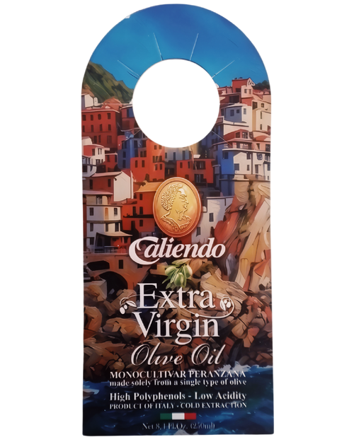 Caliendo AMALFI Premium Peranzana Extra Virgin Olive Oil – 8.4 Fl Oz (250ml) Hand Crafted Ceramic Bottle
