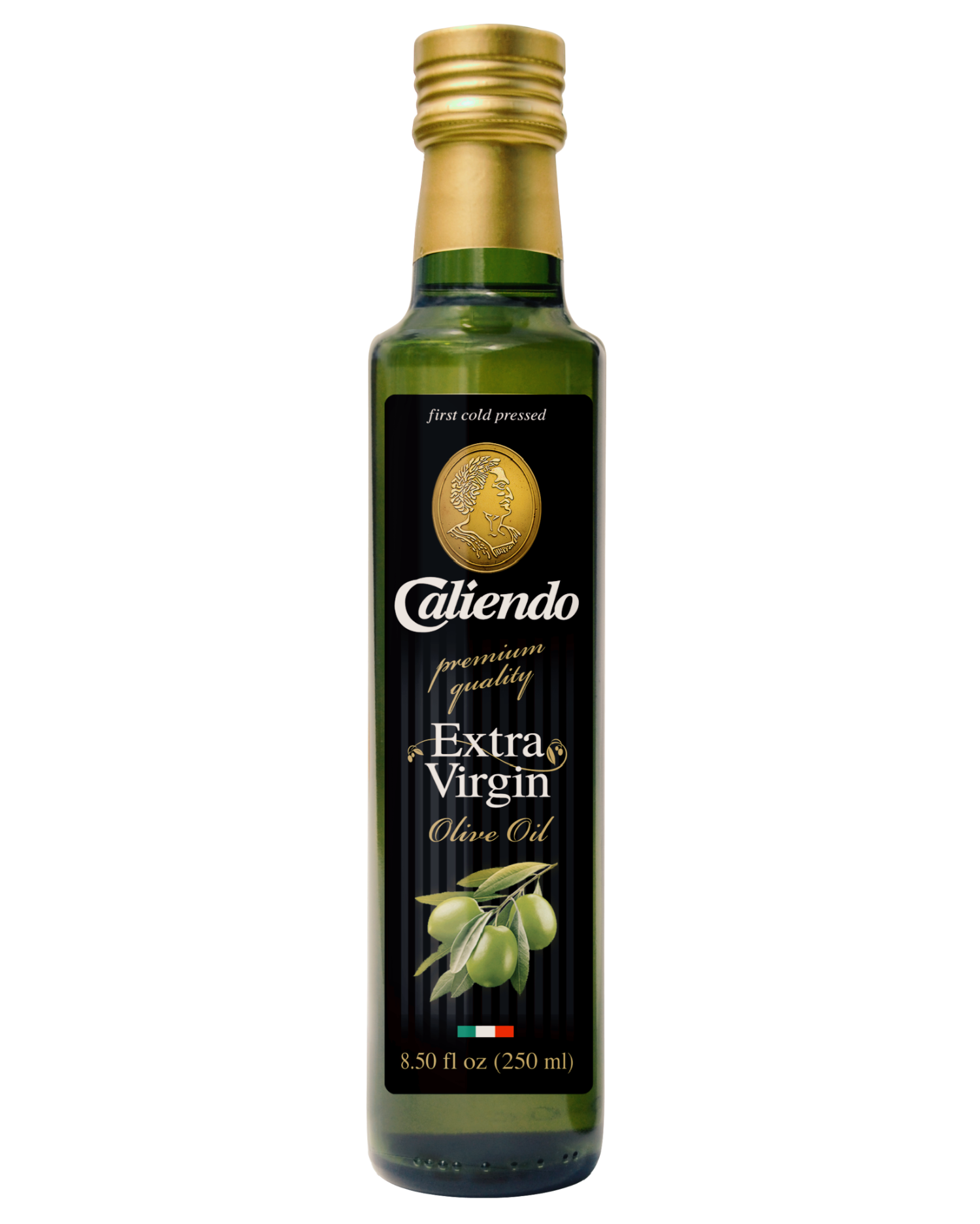 Caliendo Premium Extra Virgin Olive Oil 8.5 FL OZ (250ML) Glass Bottle