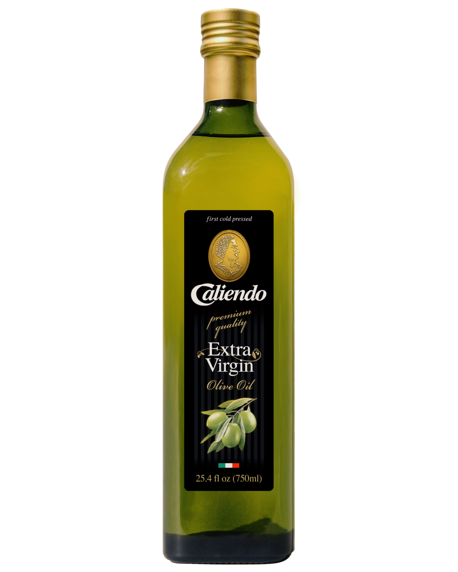 Caliendo Premium Extra Virgin Olive Oil 24.5 fl oz (750ML) Glass Bottle
